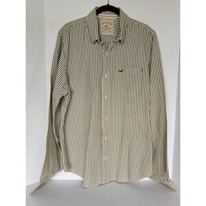VTG. Hollister California‎ Men's Long Sleeve Stripe Shirt Size XL